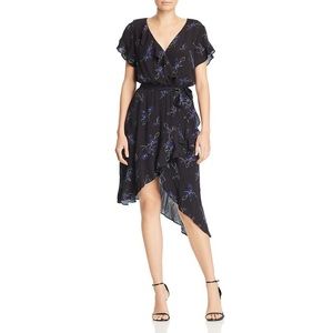 NEW Parker Harry Floral Hi-Low Wrap Dress In Small
